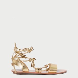 Loeffler Randall Starla Gold Wrap Sandal