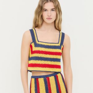 Loeffler Randall Prescott Crochet Top