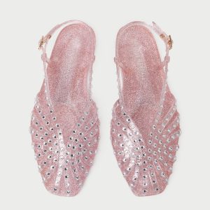 Loeffler Randall Devon Pink Jelly Slingback Sandal
