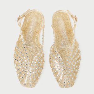 Loeffler Randall Devon Champagne Jelly Slingback Sandal