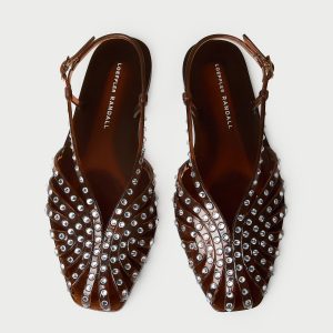 Loeffler Randall Devon Brown Jelly Slingback Sandal