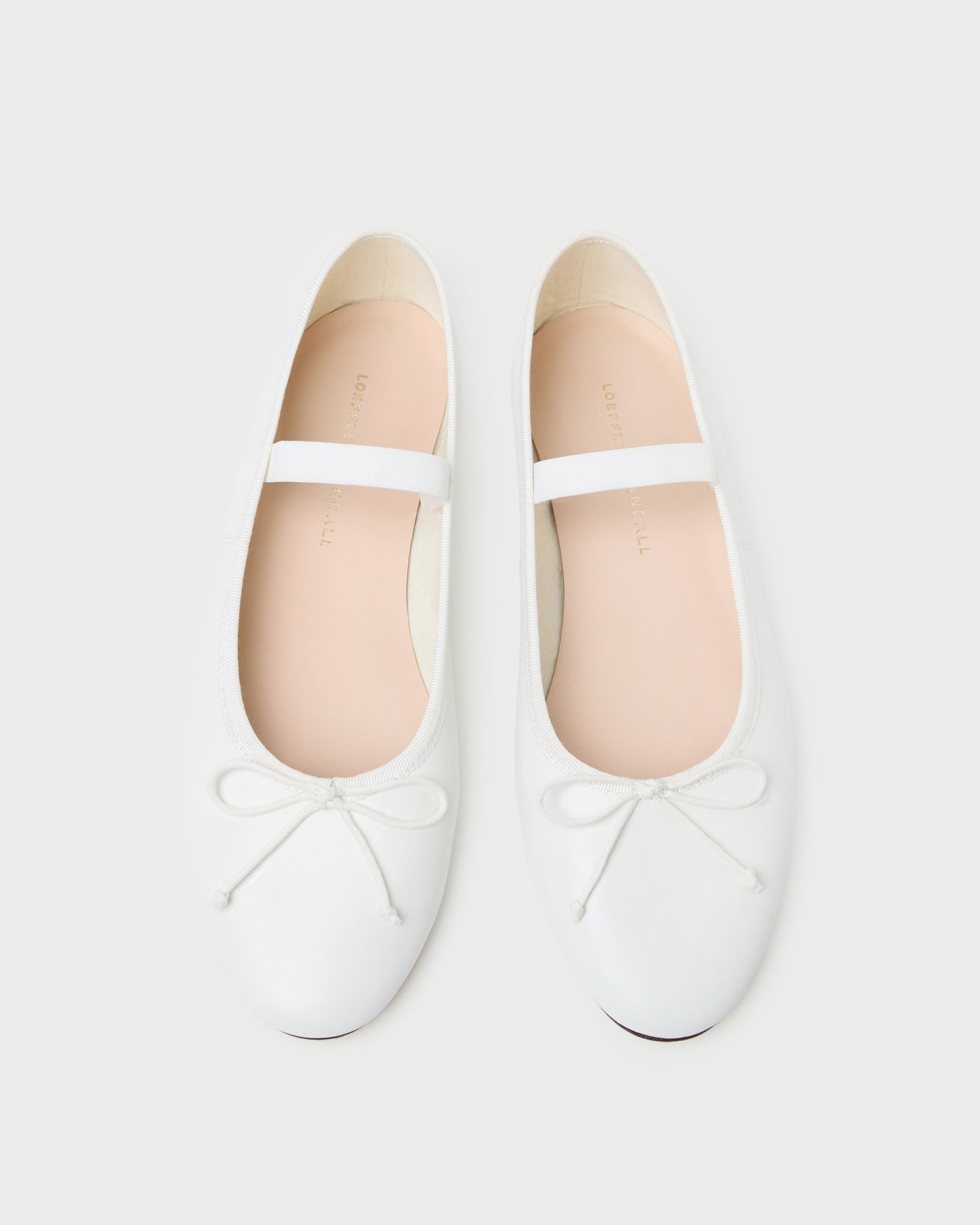Loeffler Randall Leonie Ivory Leather Ballet Flat