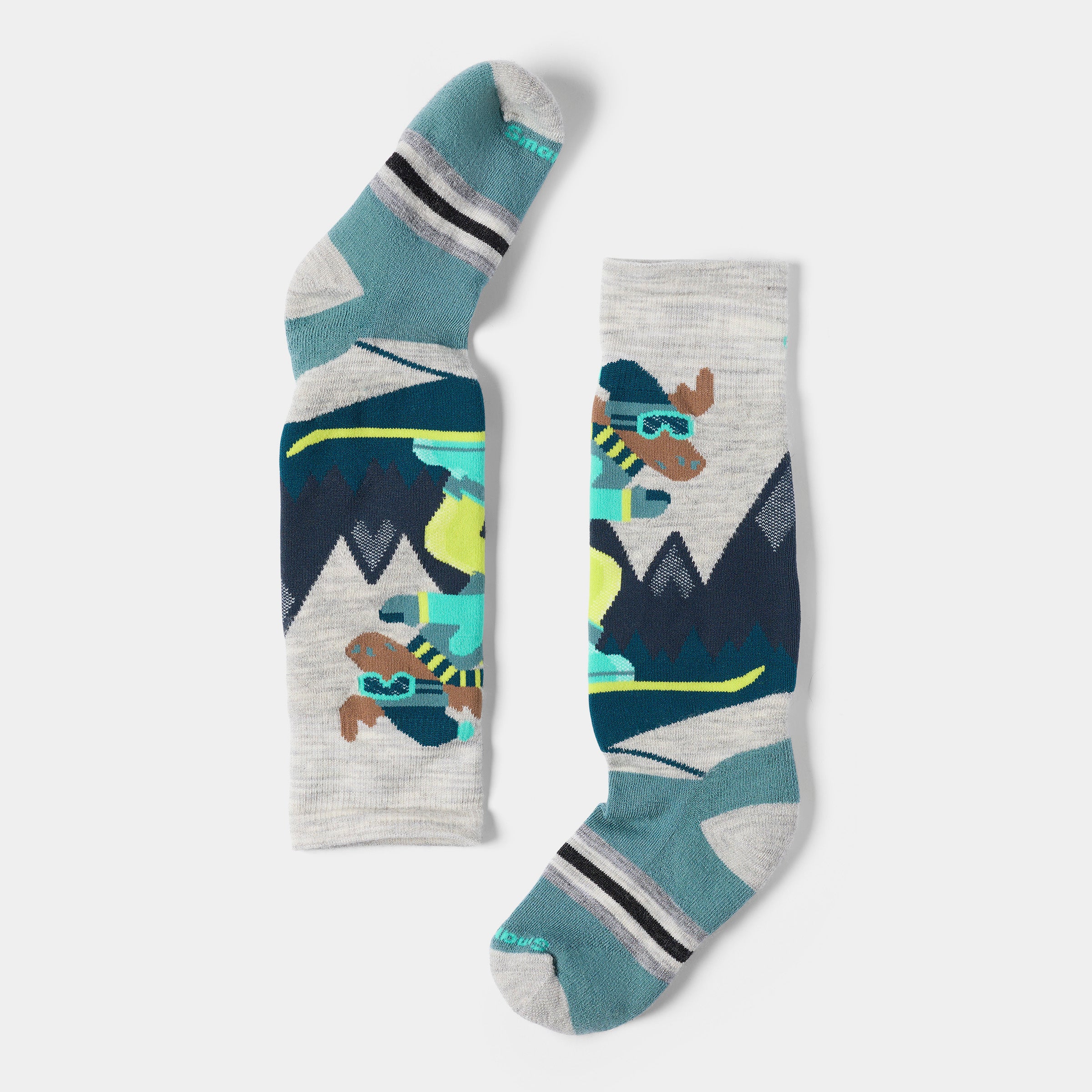Smartwool Kids' Wintersport Mountain Moose Over the Calf Socks