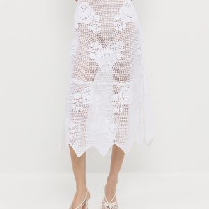 Loeffler Randall Sullivan Crochet Skirt
