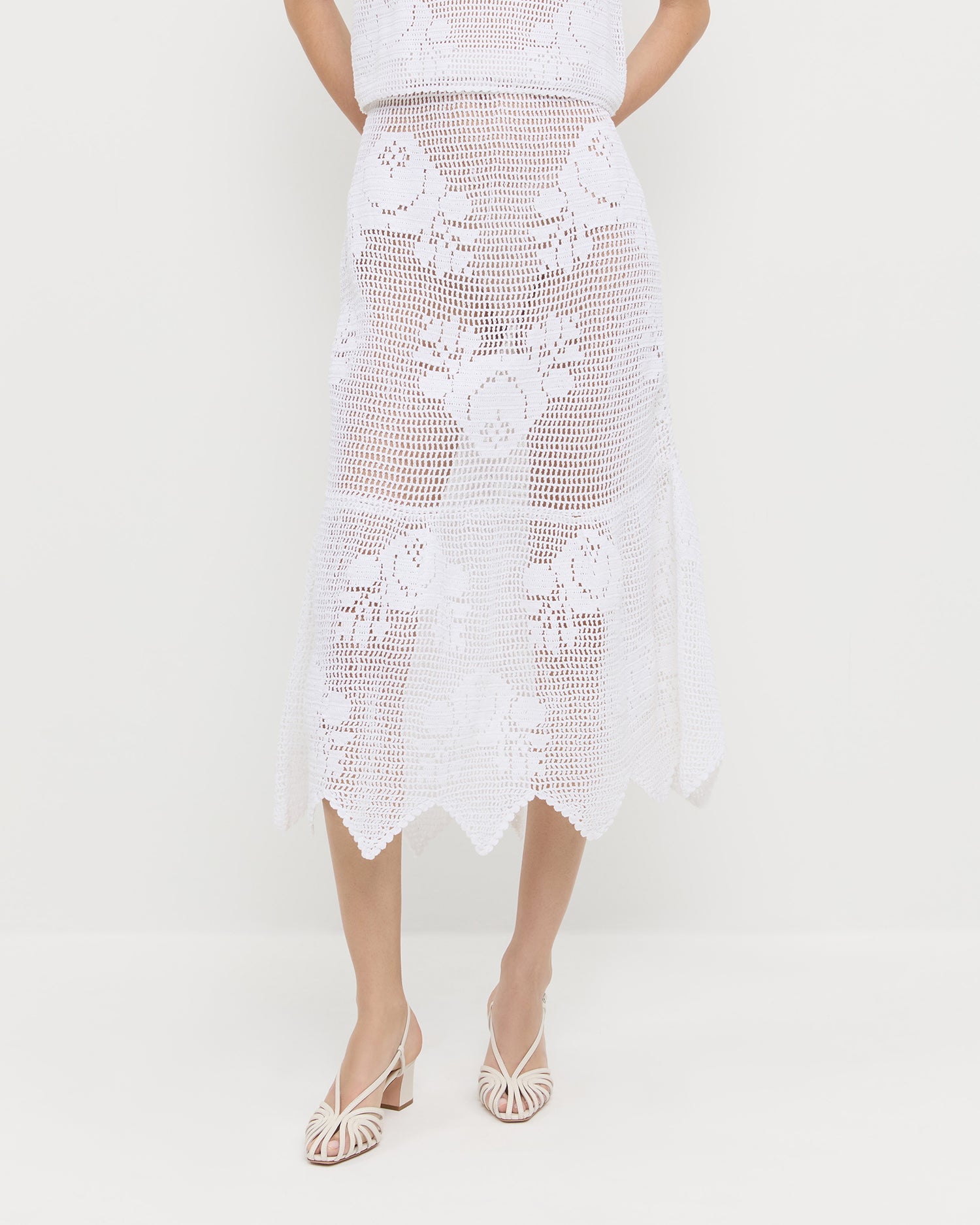Loeffler Randall Sullivan Crochet Skirt