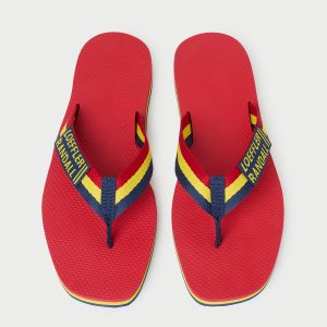 Loeffler Randall Chase Red/Yellow Flip Flop