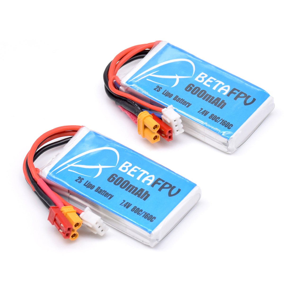 BetaFPV 600mAh 2S Lipo Battery (2PCS)