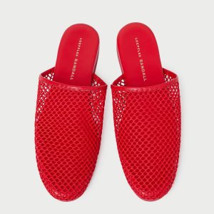 Loeffler Randall Roni Red Netted Slide