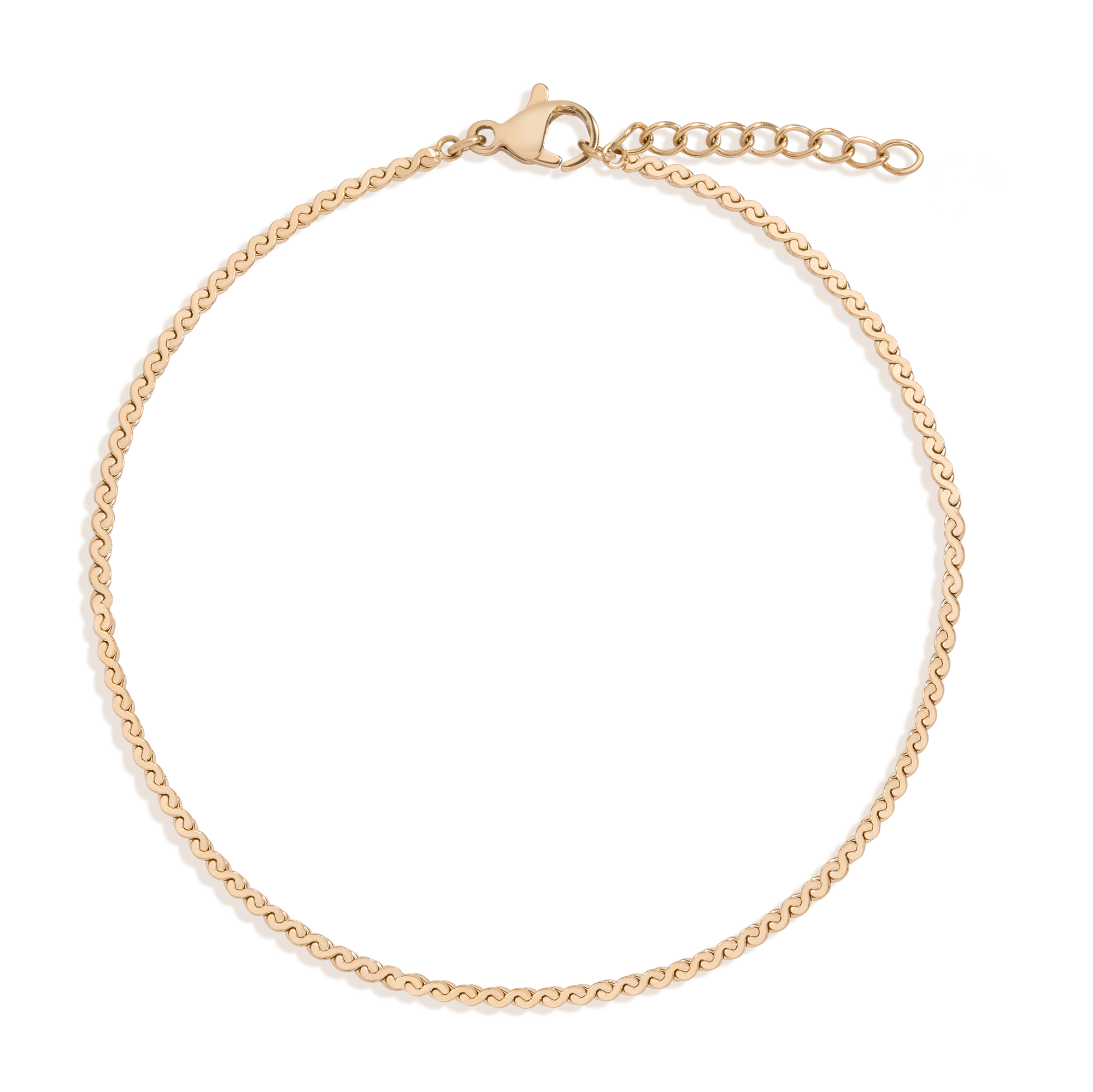 Auratenewyork Wave Chain Anklet