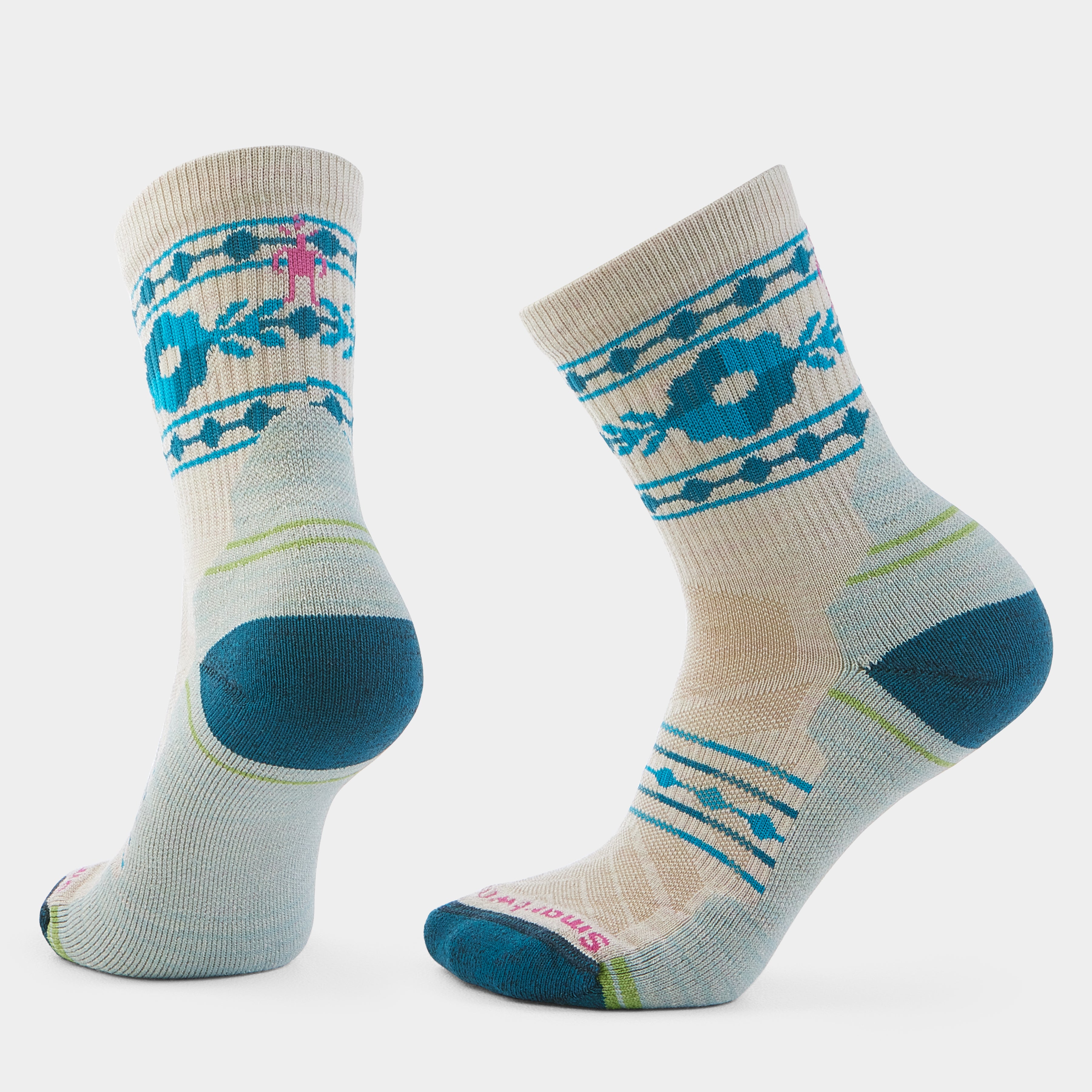 Smartwool Women's Hike Retro Floral Mid Crew Socks
