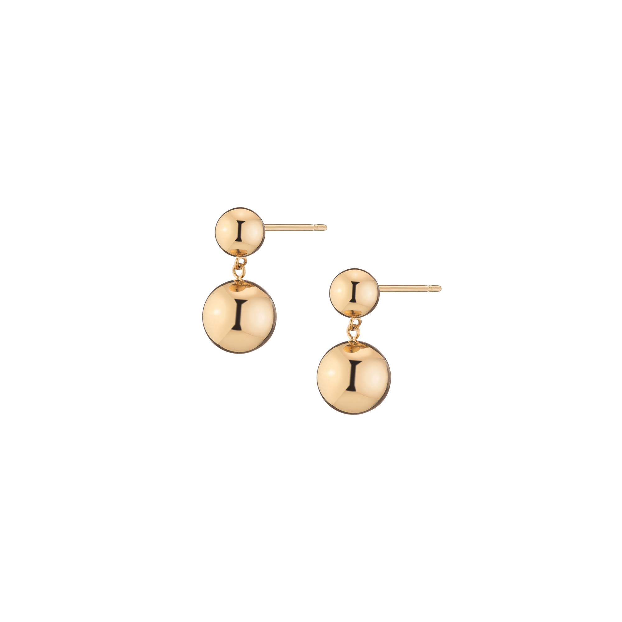 Auratenewyork Graduated Ball Drop Earrings