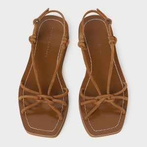 Loeffler Randall Nomi Cacao Suede Platform Sandal