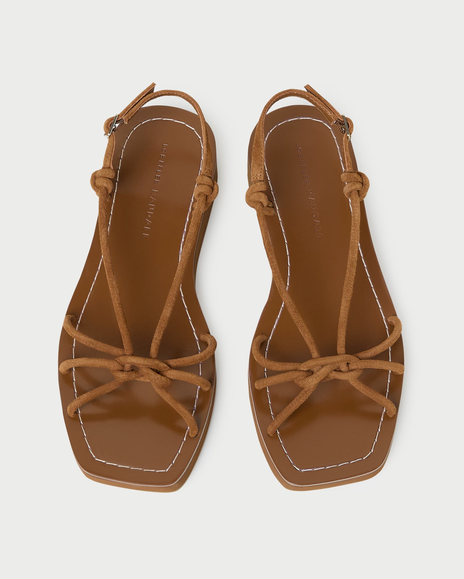 Loeffler Randall Nomi Cacao Suede Platform Sandal