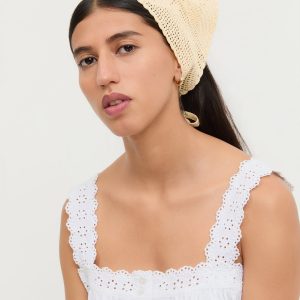 Loeffler Randall Viv Butter Crochet Scarf