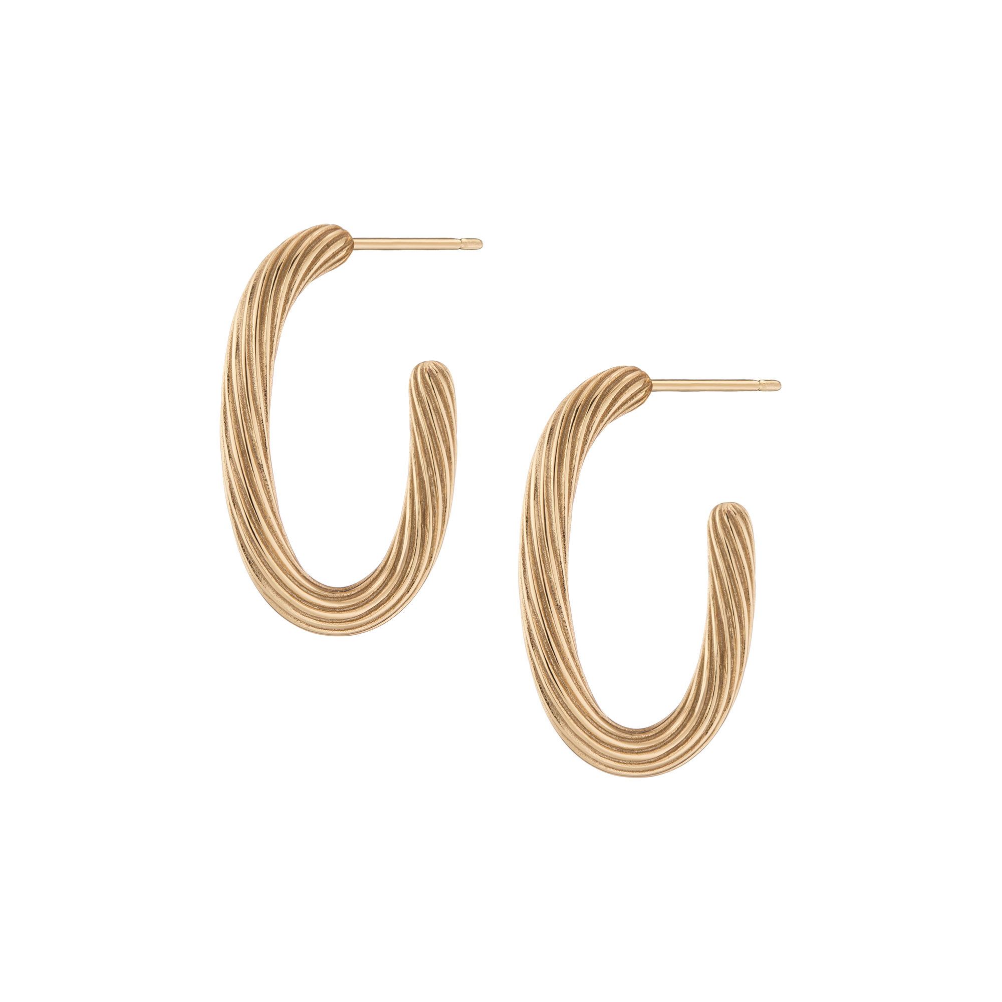 Auratenewyork Aurate x Marilyn Monroe: Twisted Rope Hoop Earrings