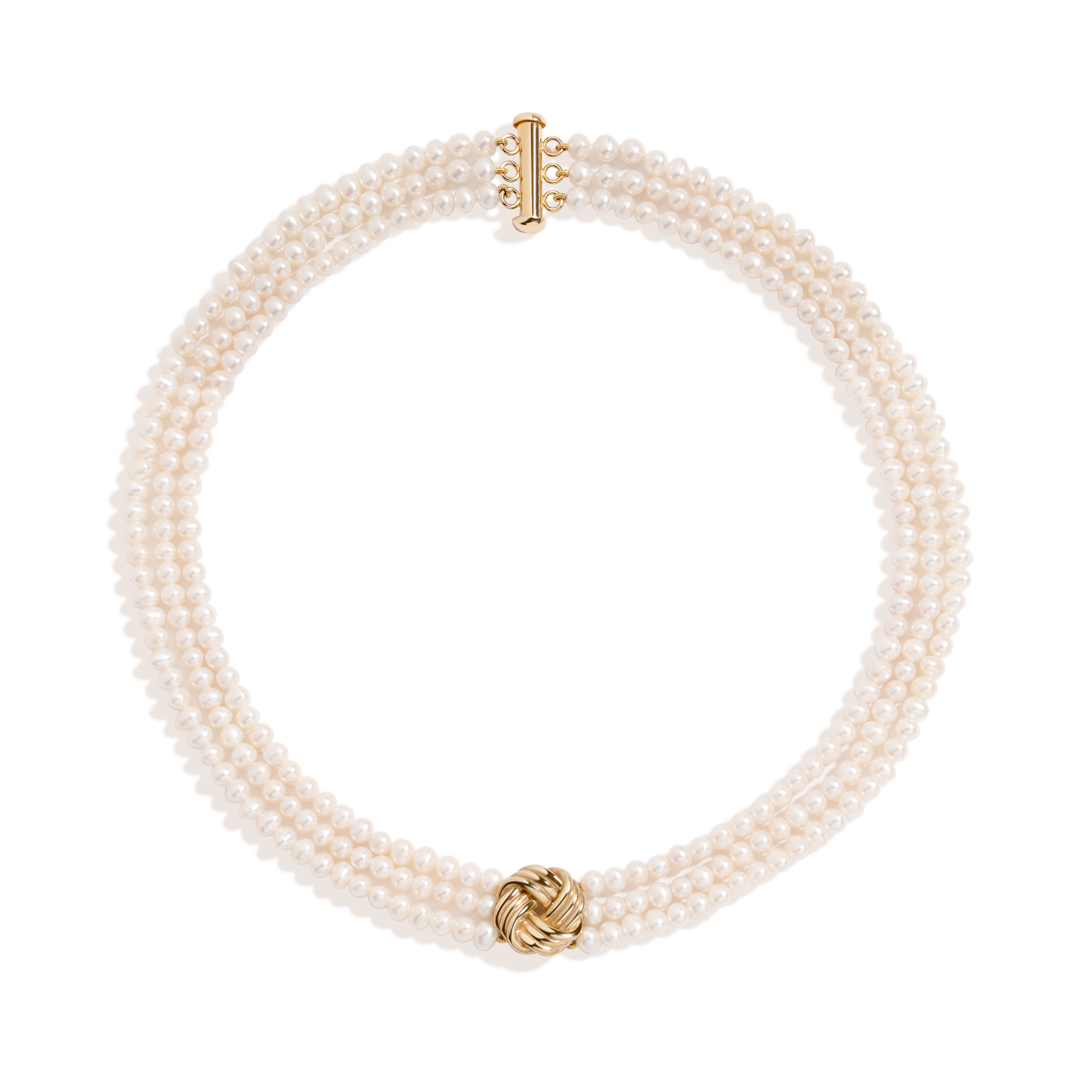 Auratenewyork Aurate x Marilyn Monroe: Gold Knot Pearl Necklace