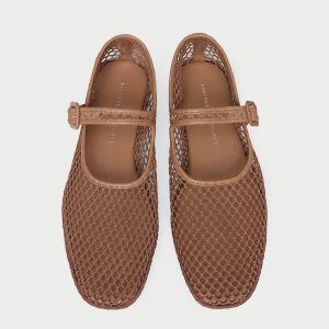Loeffler Randall Rita Brown Netted Mary Jane