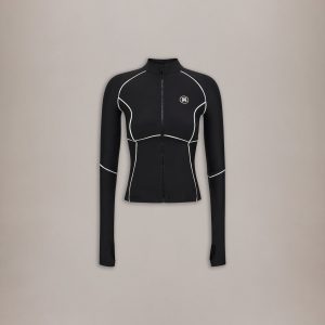 Amiri WOMEN - WOMEN'S MA ZIPPED TOP - Black