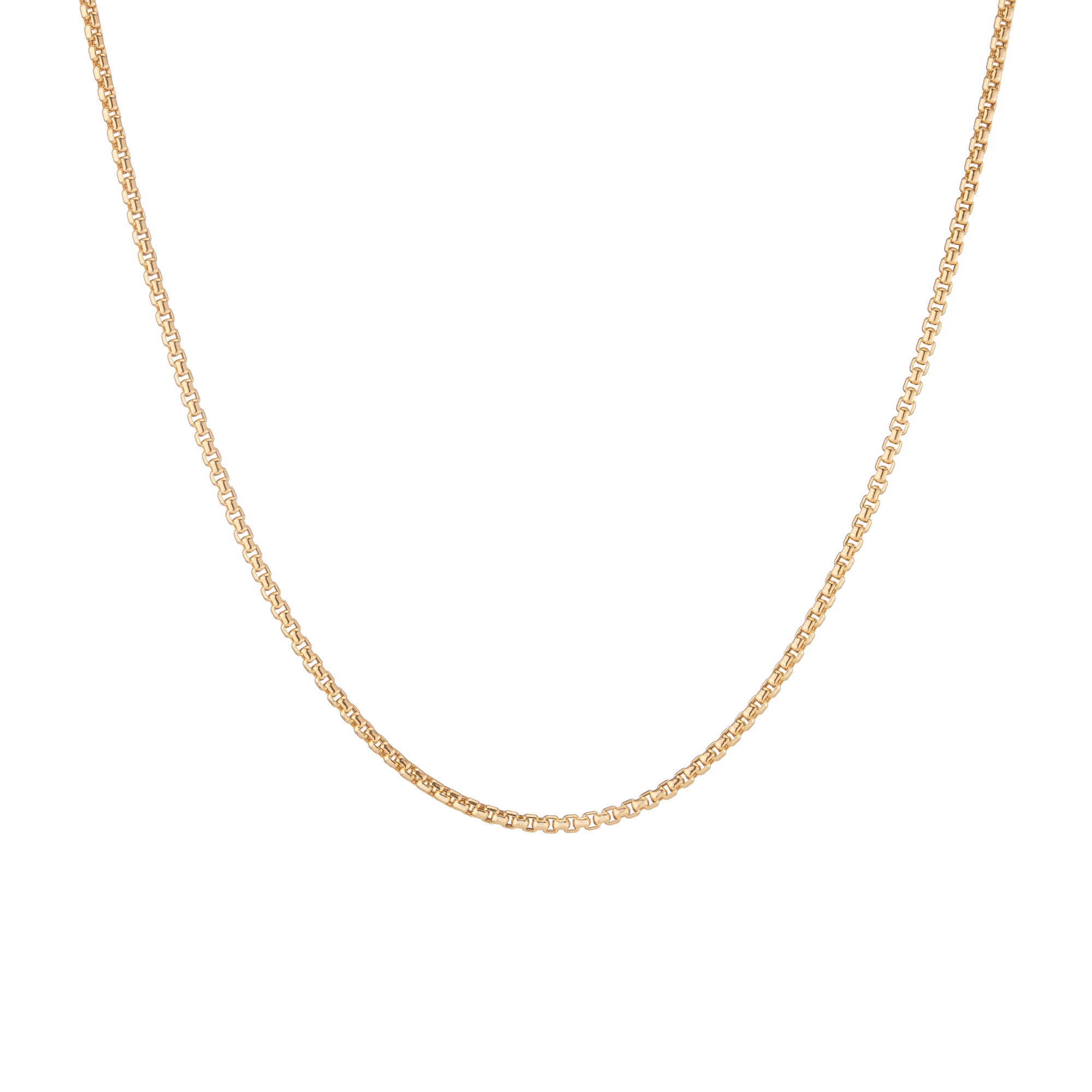 Auratenewyork Round Box Chain Necklace