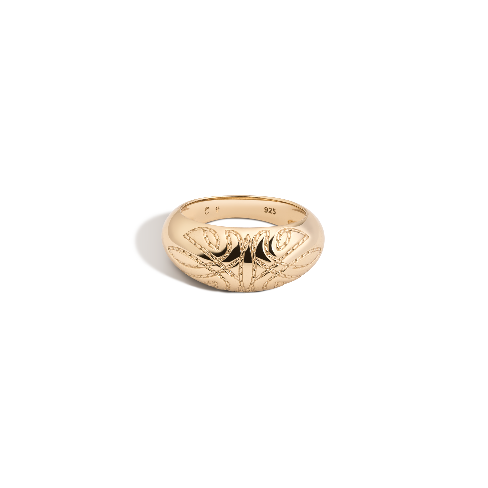 Auratenewyork Aurate x Frye: Western Stitch Dome Ring