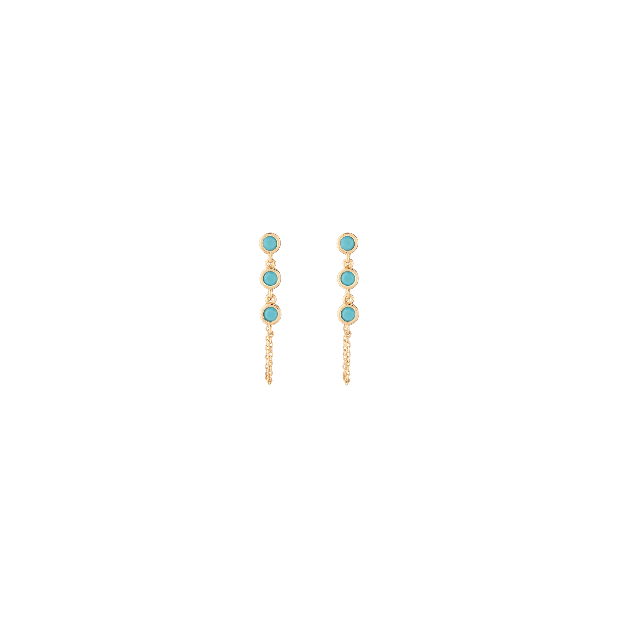 Auratenewyork Aurate x Frye: Turquoise Station Earrings