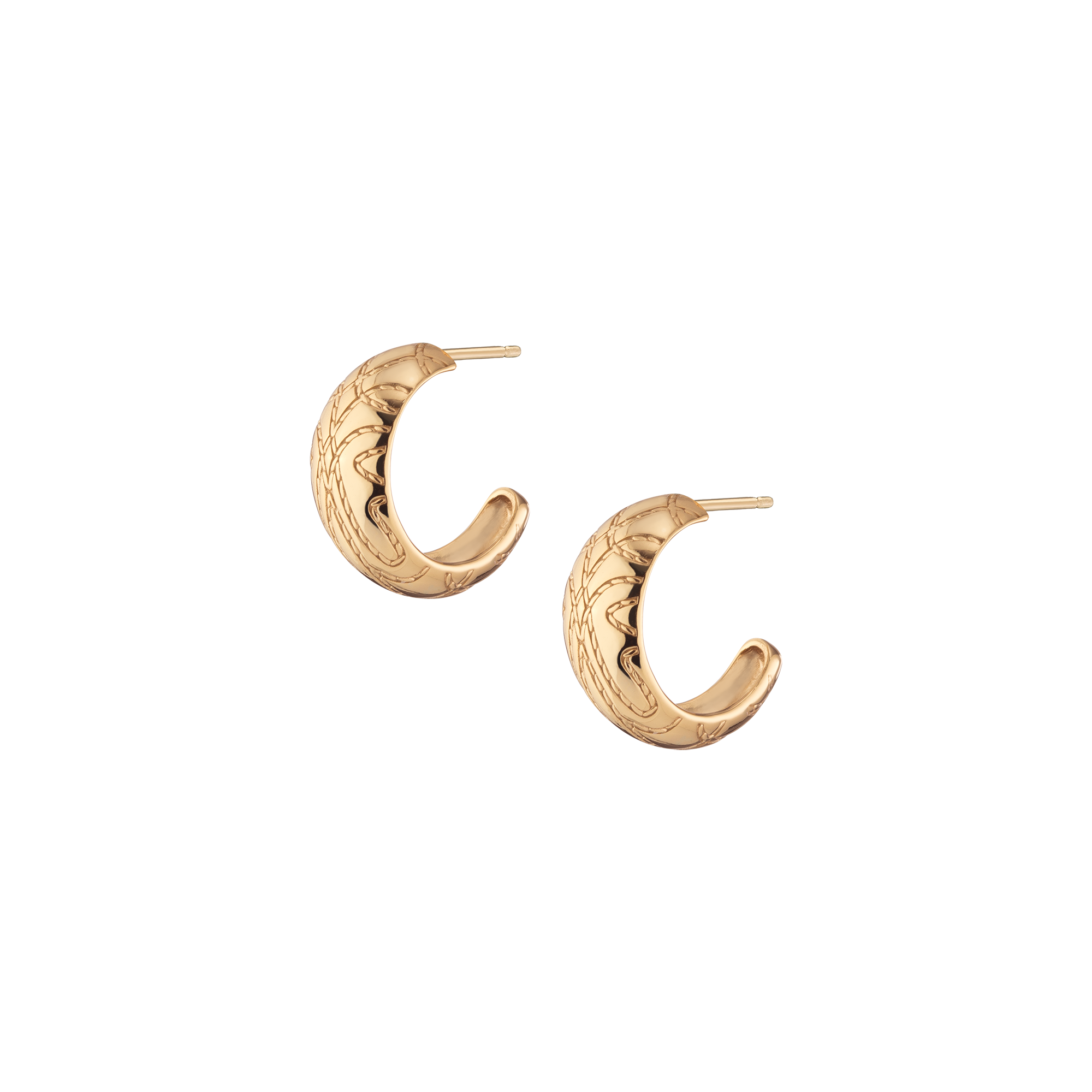 Auratenewyork Aurate x Frye: Western Stitch Hoop Earrings