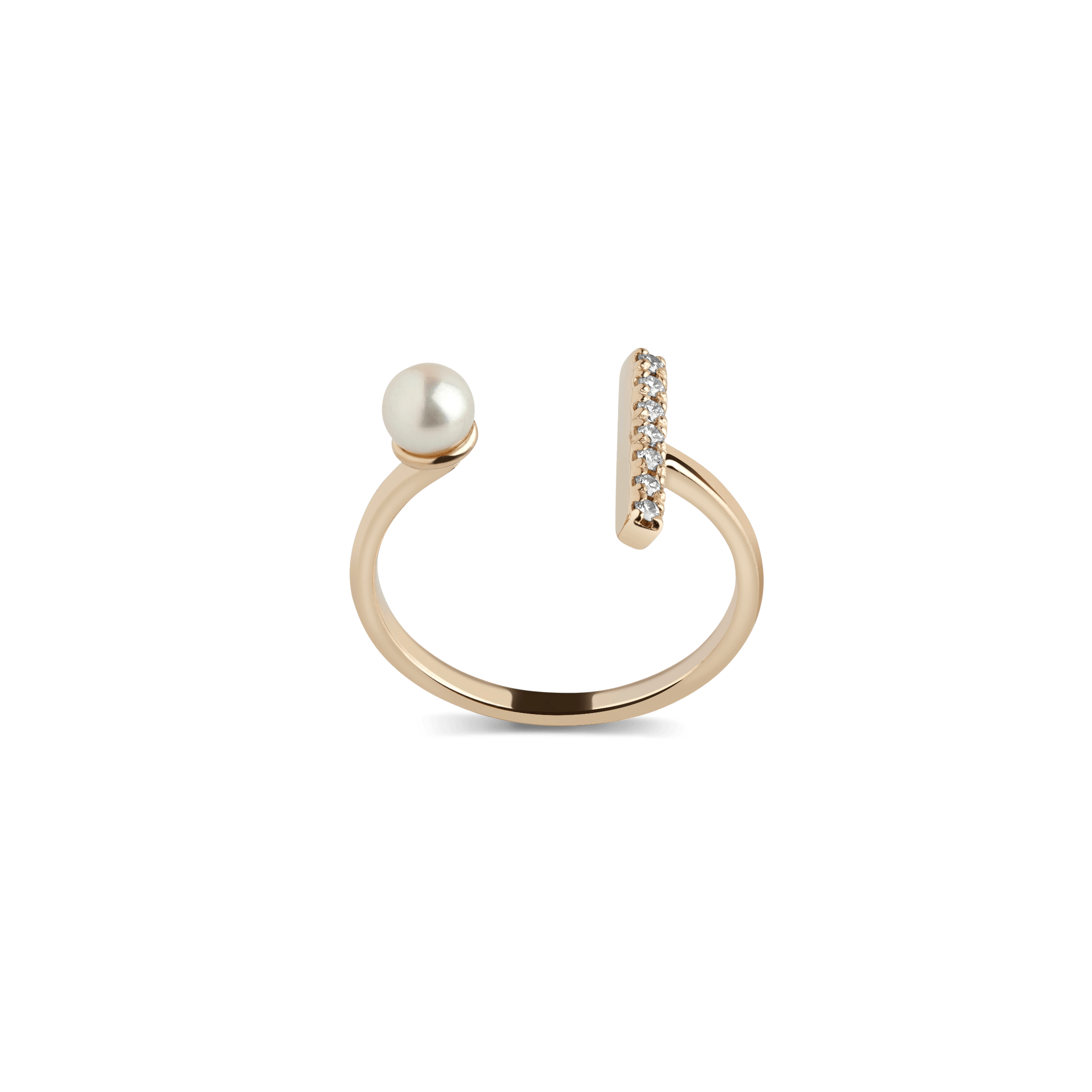 Auratenewyork Archival Open Pearl Ring