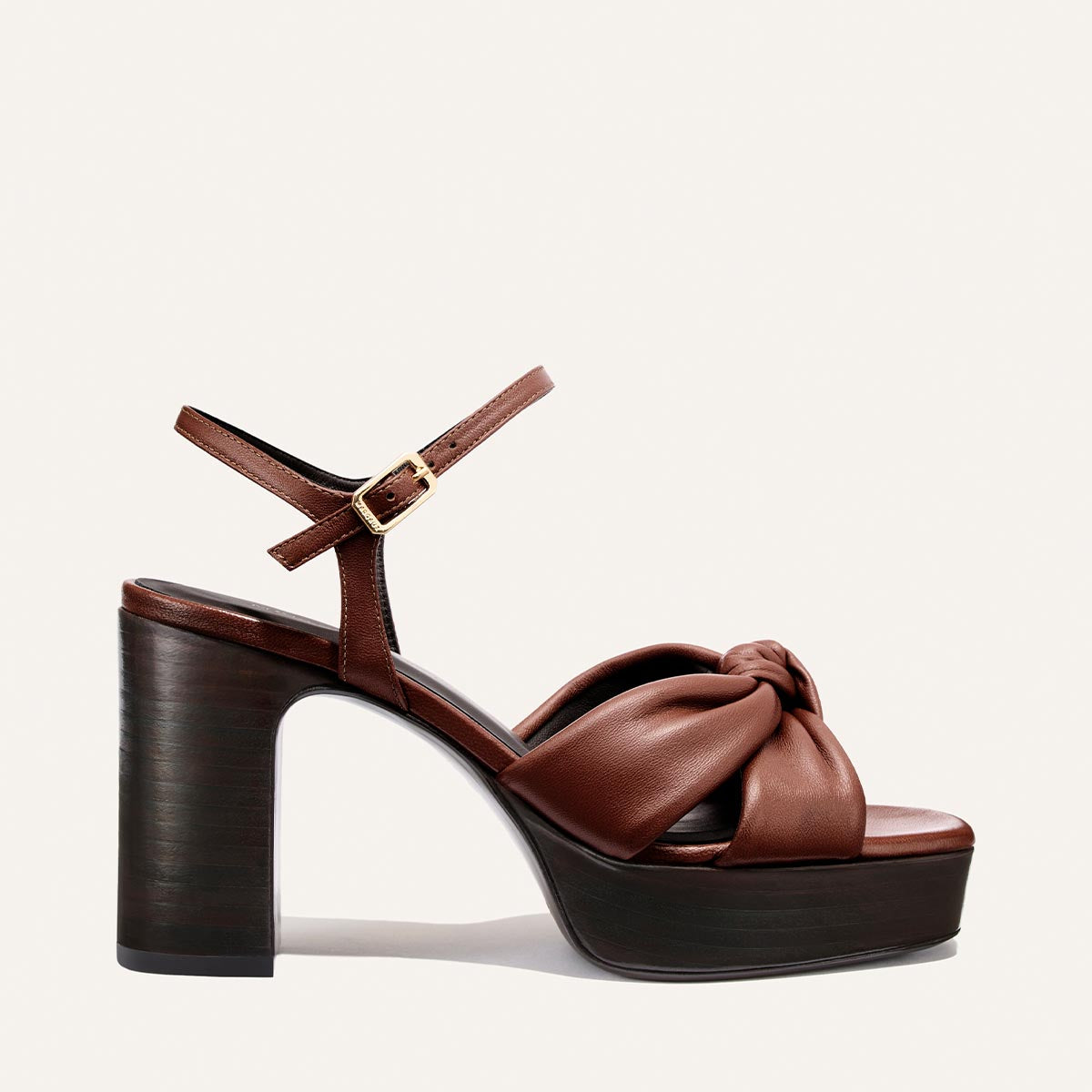 Margaux The Sabine Platform - Brandy Glove Nappa
