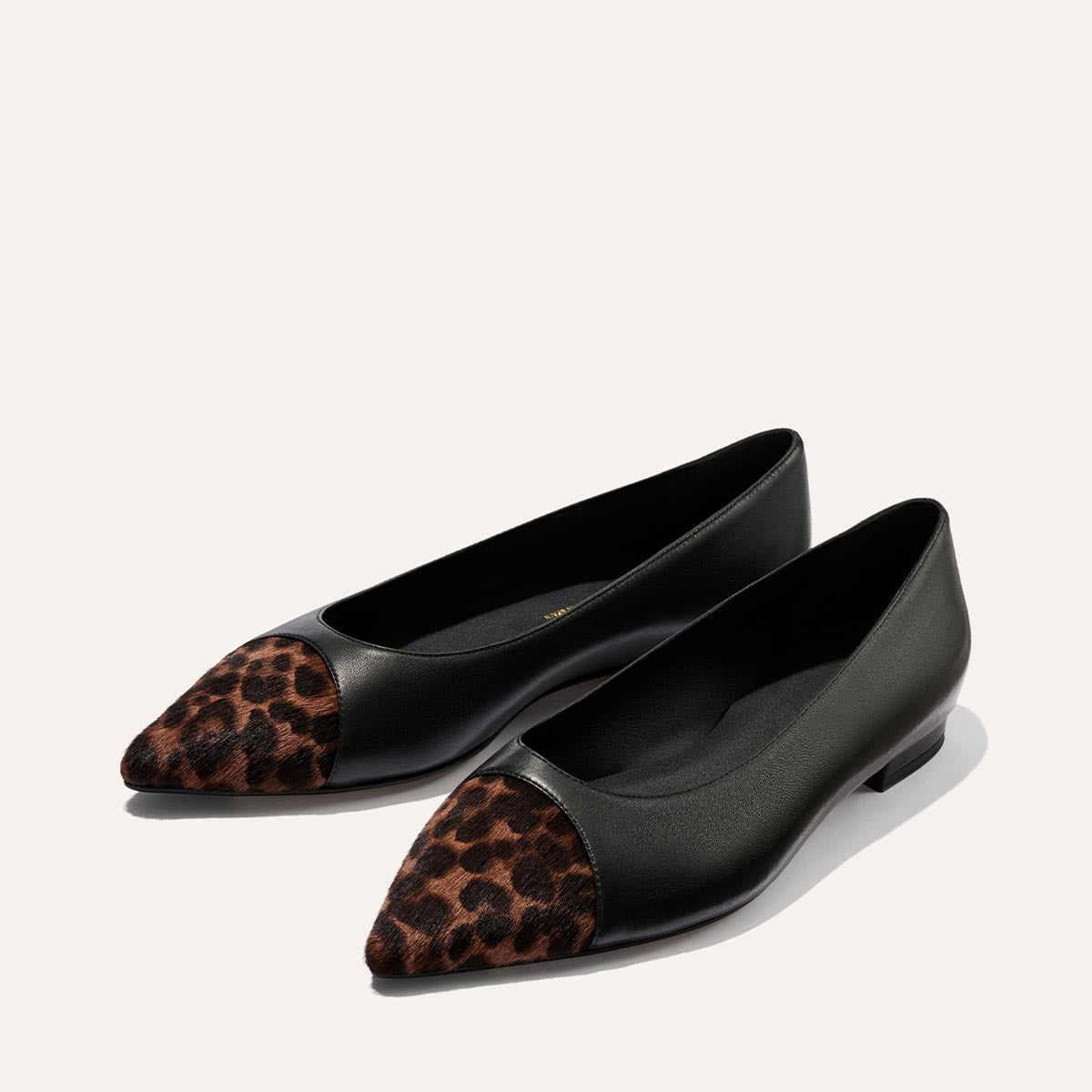 Margaux The Alba - Black Nappa and Leopard Haircalf