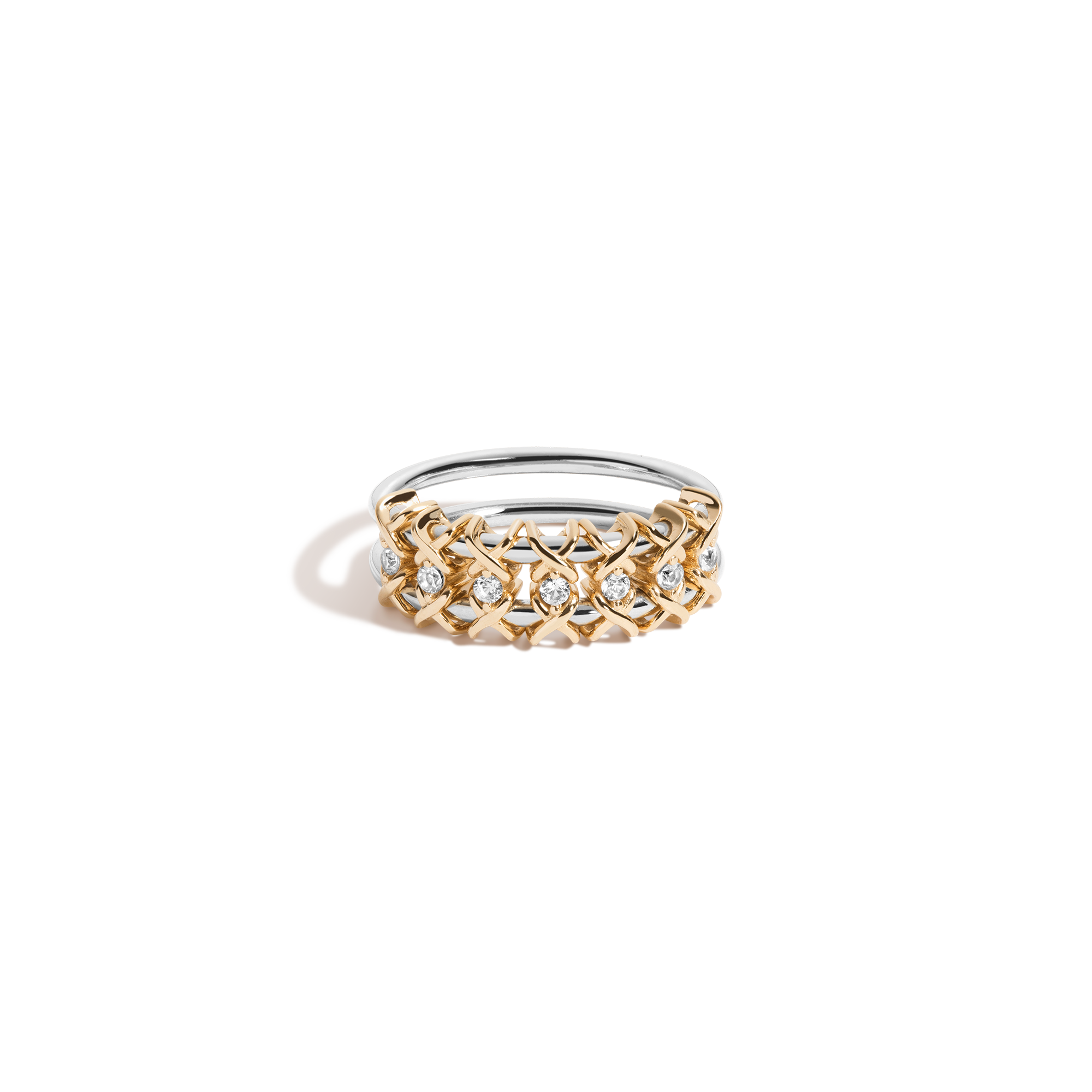 Auratenewyork Kinetic Estate Two-Tone Ring