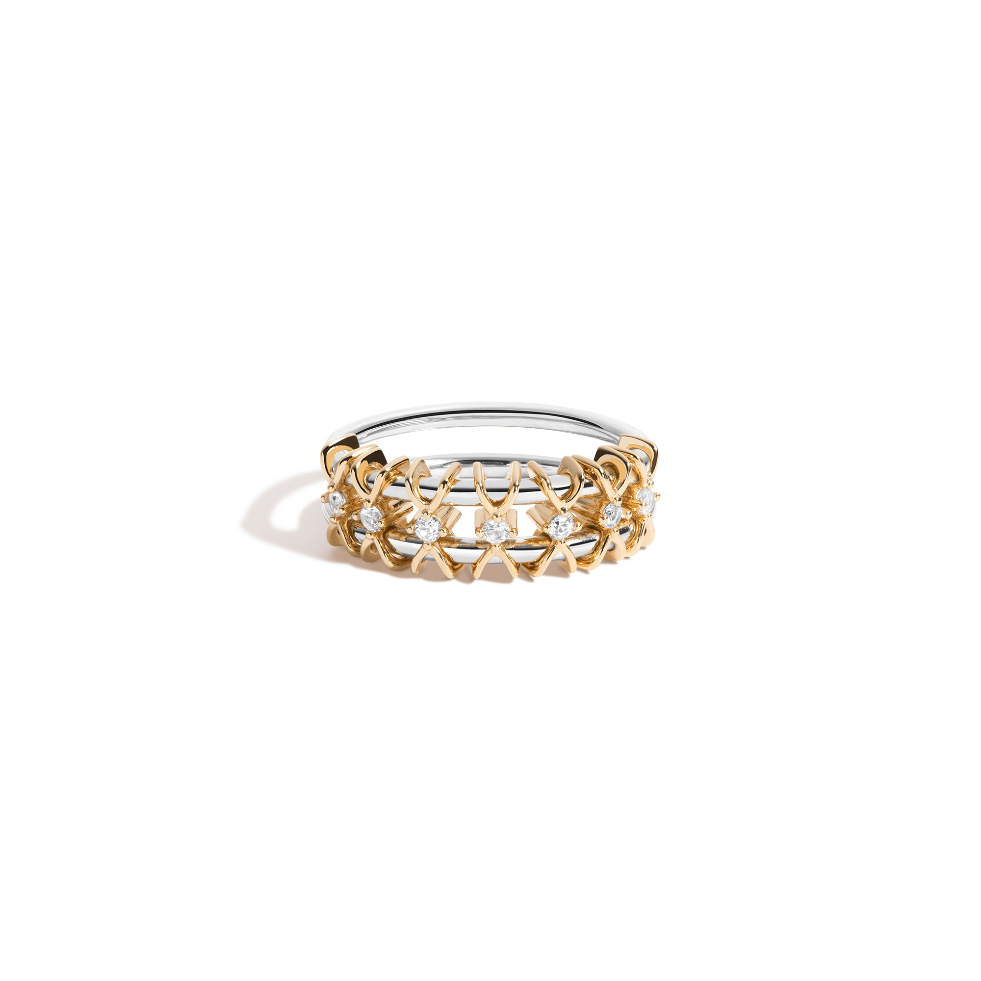 Auratenewyork Kinetic Two-Tone Ring