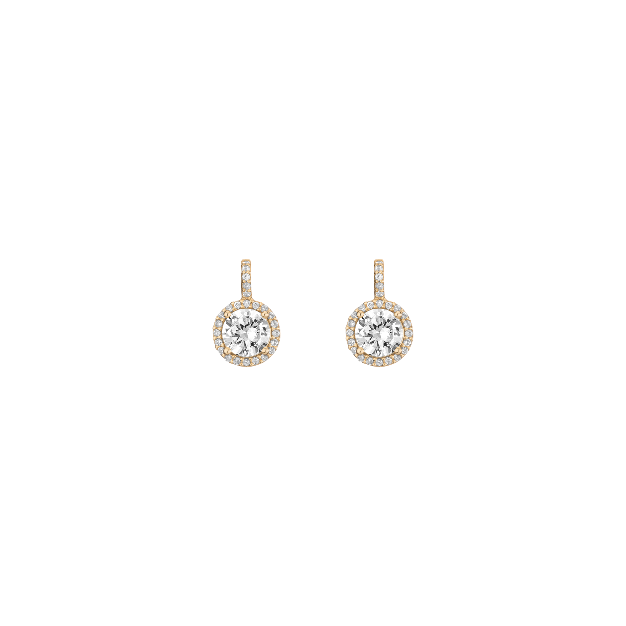 Auratenewyork Lab Grown White Sapphire Edwardian Earrings