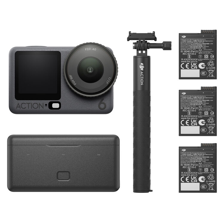 Drone Nerds DJI Osmo Action 6 Adventure Combo Action Camera 8K (Open Box)