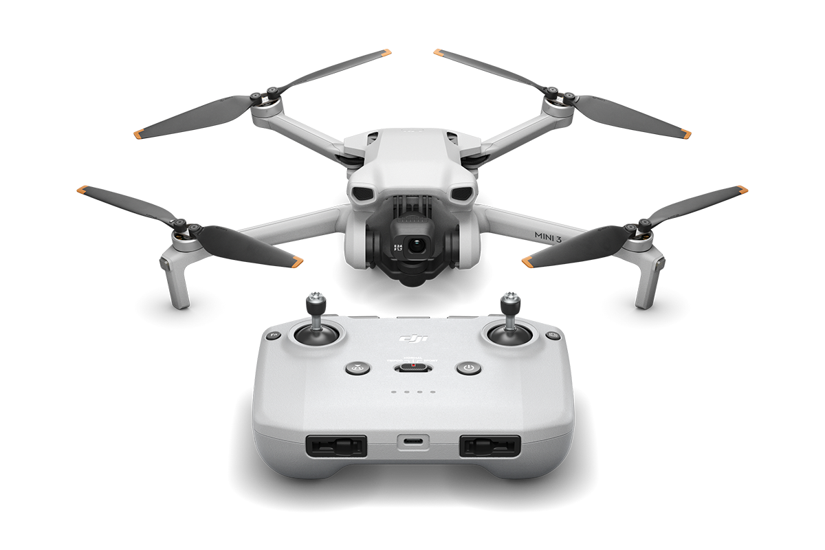 Drone Nerds DJI Mini 3 Camera Drone 4k HDR 38-min Flight Time Vertical Shooting (Open Box)