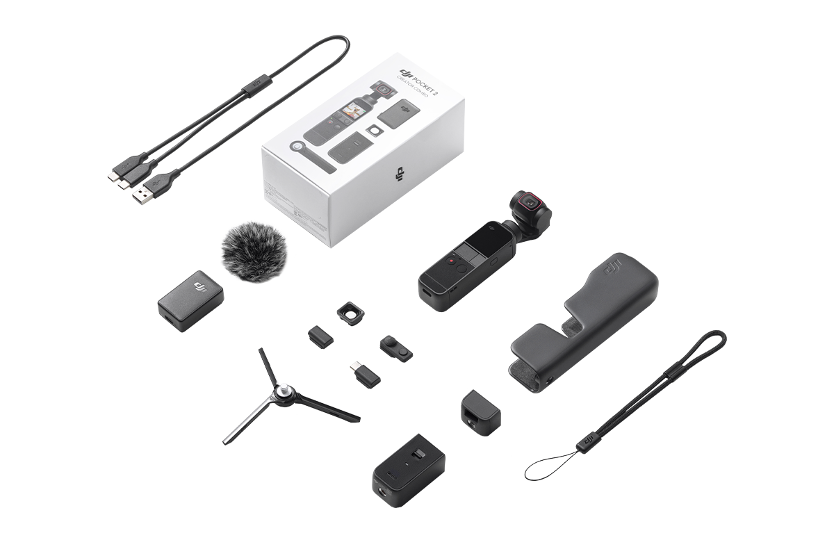 Drone Nerds DJI Pocket 2 Creator Combo Video Camera 4K (Open Box)