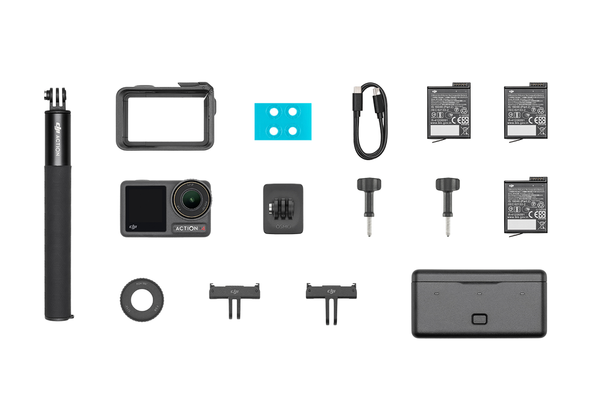 Drone Nerds DJI Osmo Action 4 Action Cam Adventure Combo (Open Box)
