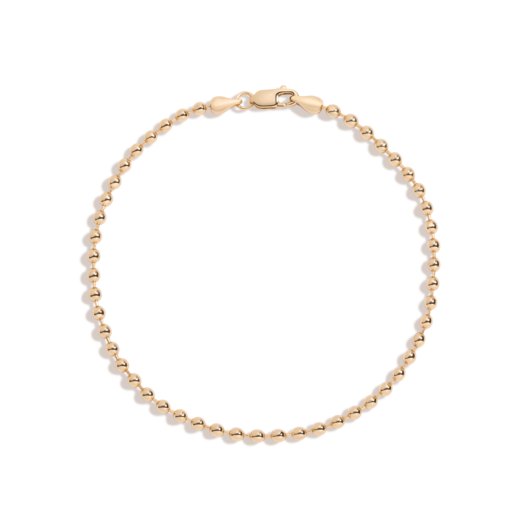 Auratenewyork Gold Ball Chain Bracelet
