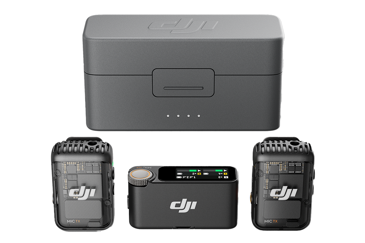 Drone Nerds DJI Mic 2 (2 TX + 1 RX + Charging Case) Wireless Microphone System (Open Box)