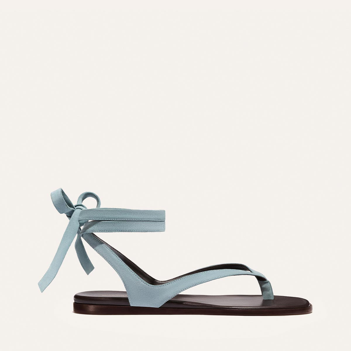 Margaux The Palermo Wrap Sandal - Ocean Suede