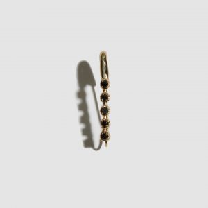 Lorenstewart Diamond Prong Safety Pin Earring