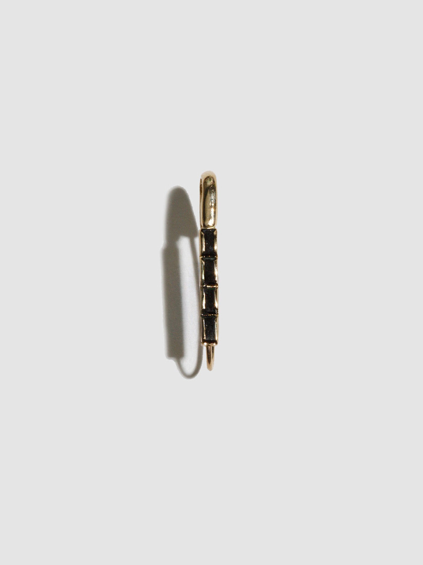 Lorenstewart Baguette Safety Pin Earring