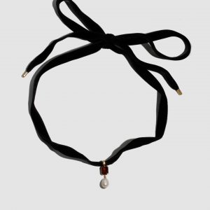 Lorenstewart Crimson Pearl Choker