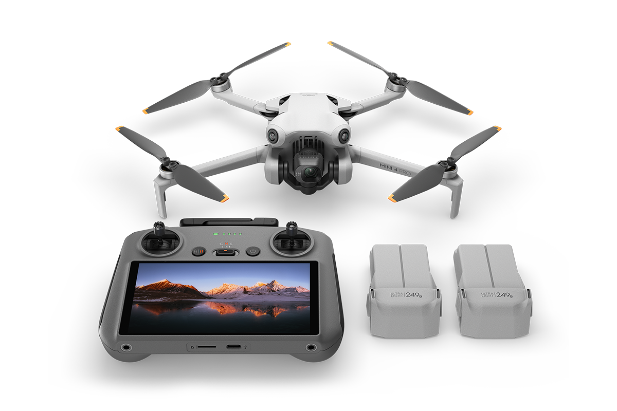 Drone Nerds DJI Mini 4 Pro Fly More Combo (DJI RC 2) Includes 3 Batteries and Shoulder Bag (Open Box)