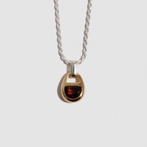 Lorenstewart Mixed Metal Half Moon Locket Pendant