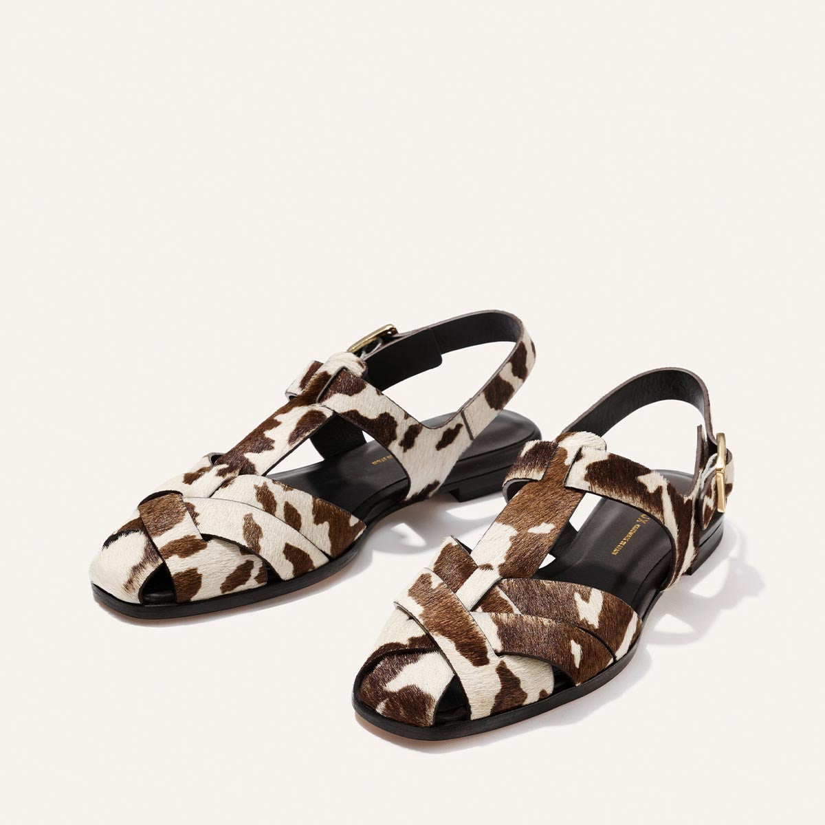 Margaux The Calypso Fisherman - Cow Print Haircalf