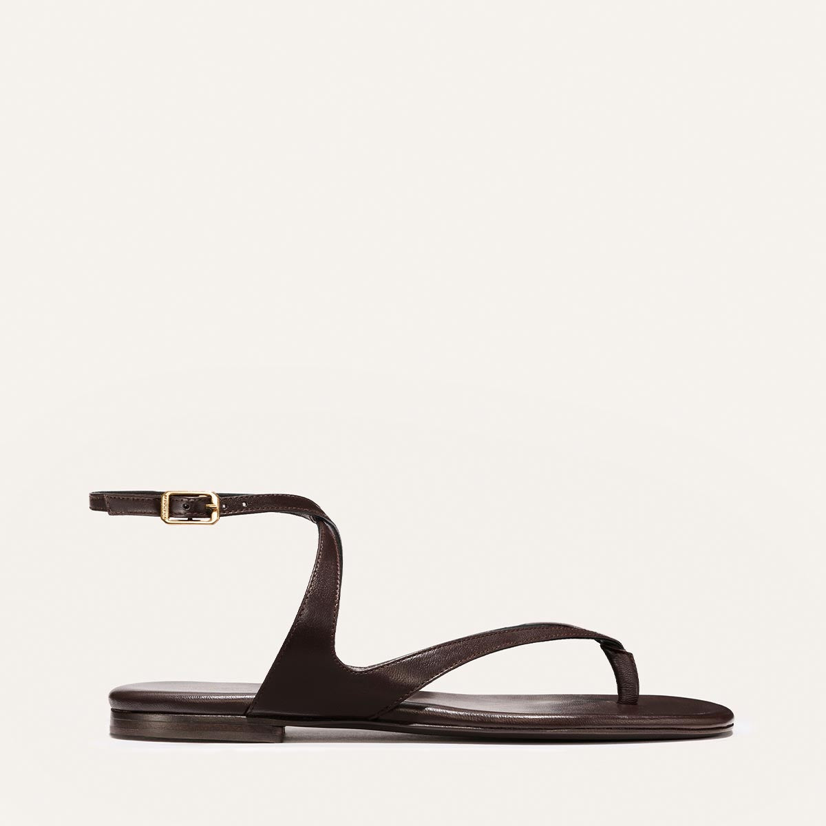 Margaux The Palermo Sandal - Espresso Nappa