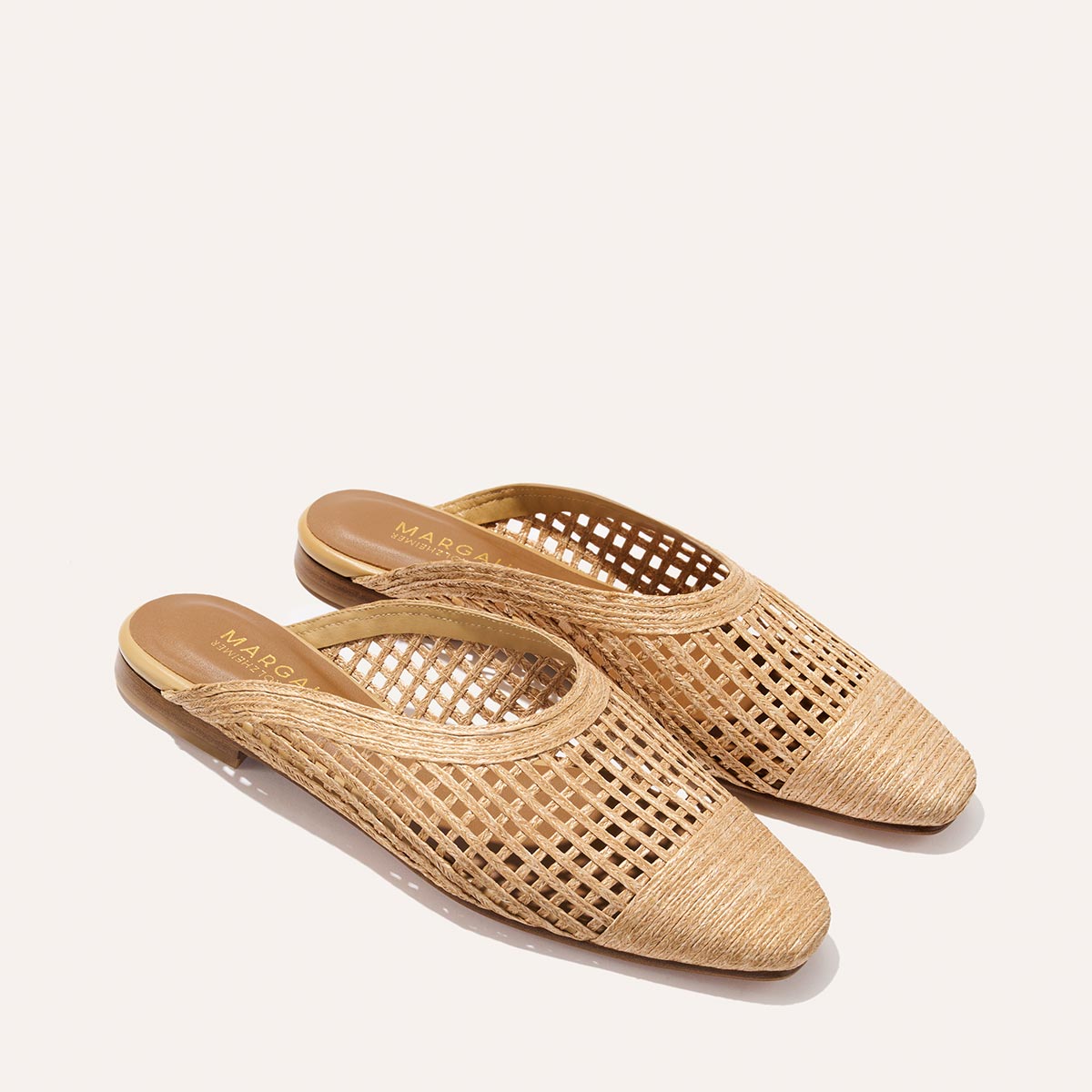 Margaux The Clara - Natural Grid Raffia