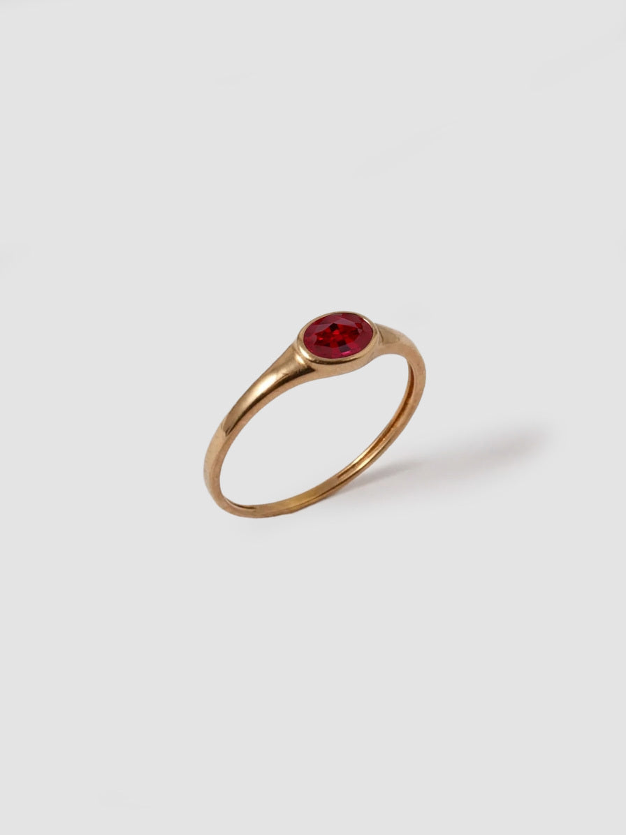 Lorenstewart Mini Ruby Signet