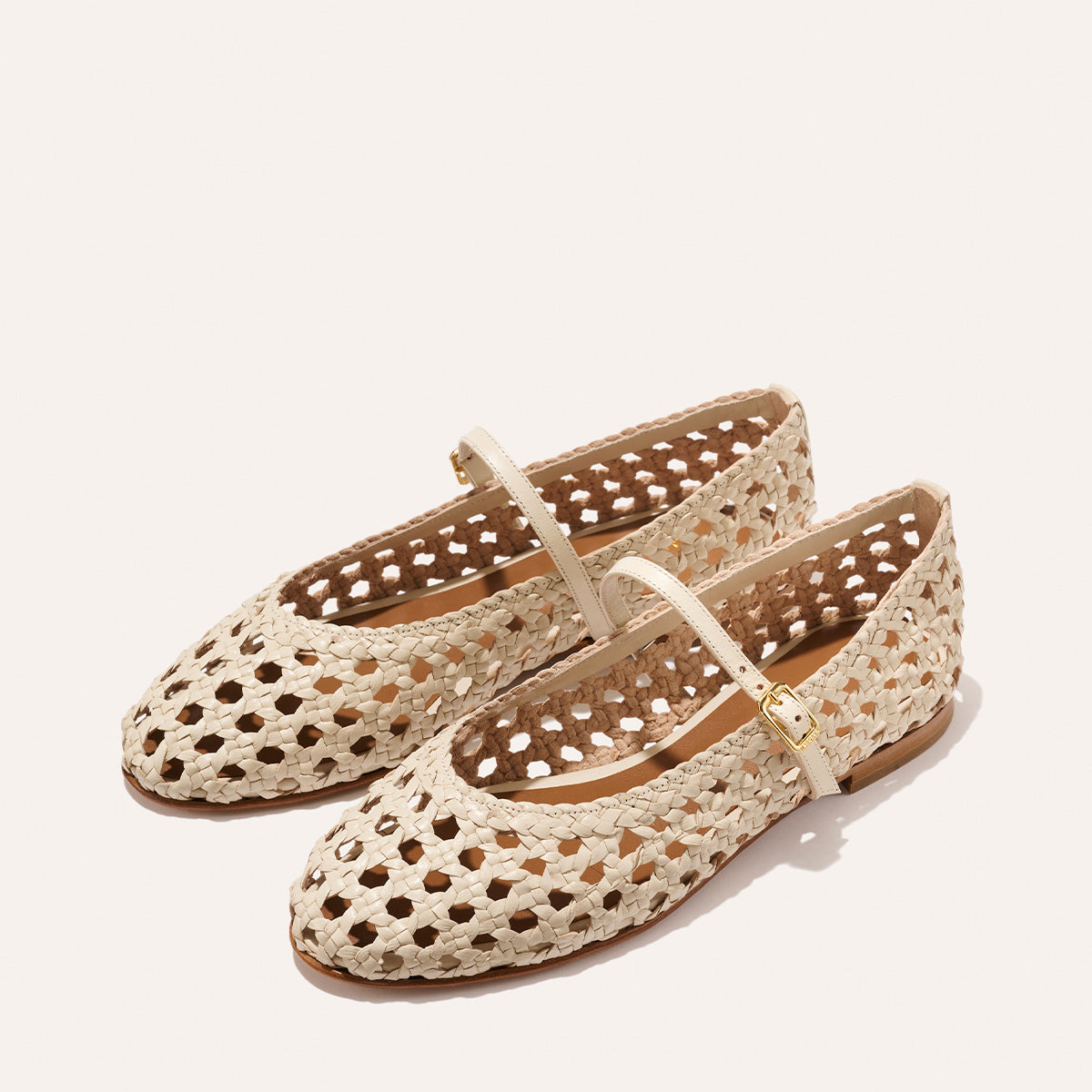 Margaux The Demi Jane - Ecru Woven Leather