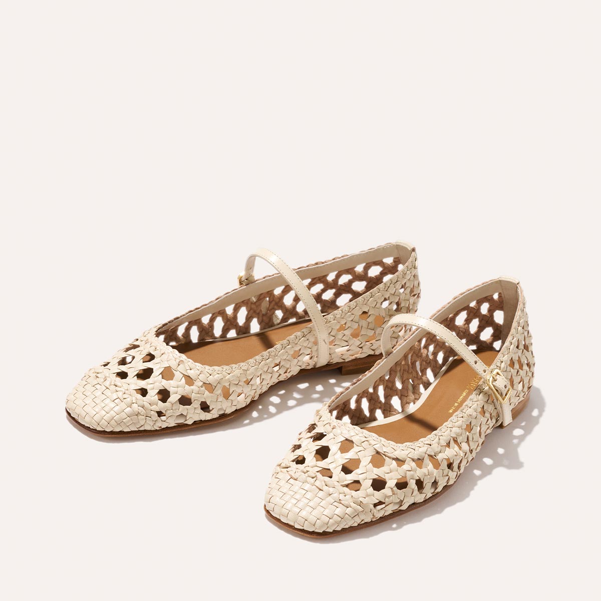 Margaux The Fonteyn Jane - Ecru Woven Leather